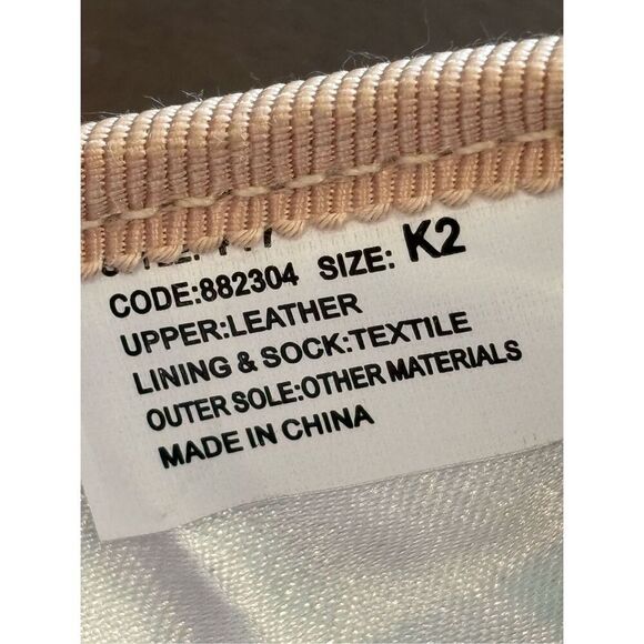 NWOB L’amour gold ballet flats, Sz 2, $78 - Picture 7 of 7